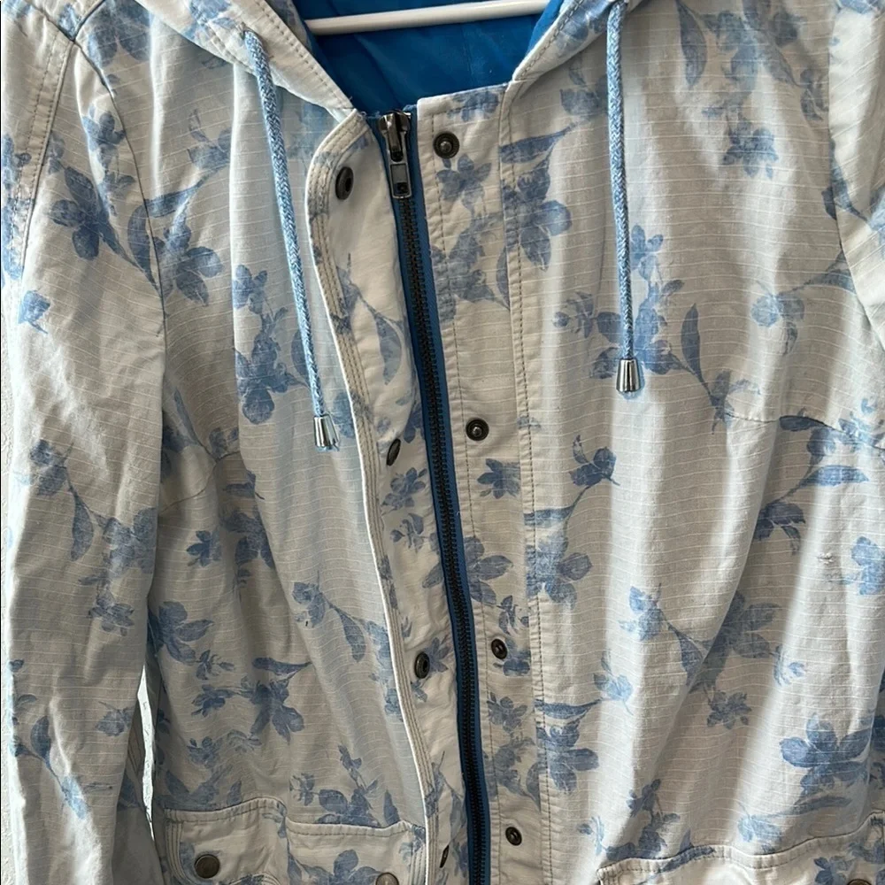 Free People Floral Hooded Jacket